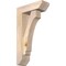 Ekena Millwork Imperial Slat Smooth Bracket w/ Offset Brace, Douglas Fir, 5 1/2"W x 16"D x 28"H BKT0604X16X28IMP06SDF - alternate 1